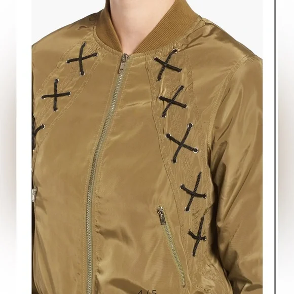 Elodie Cross Stitch Lightweight Bomber Jacket - Picture 6 of 15